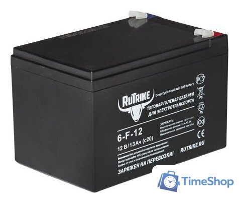 Тяговый аккумулятор Rutrike 6-F-12 (12 А·ч) - Изображение №1 — Интернет-магазин Time-Shop