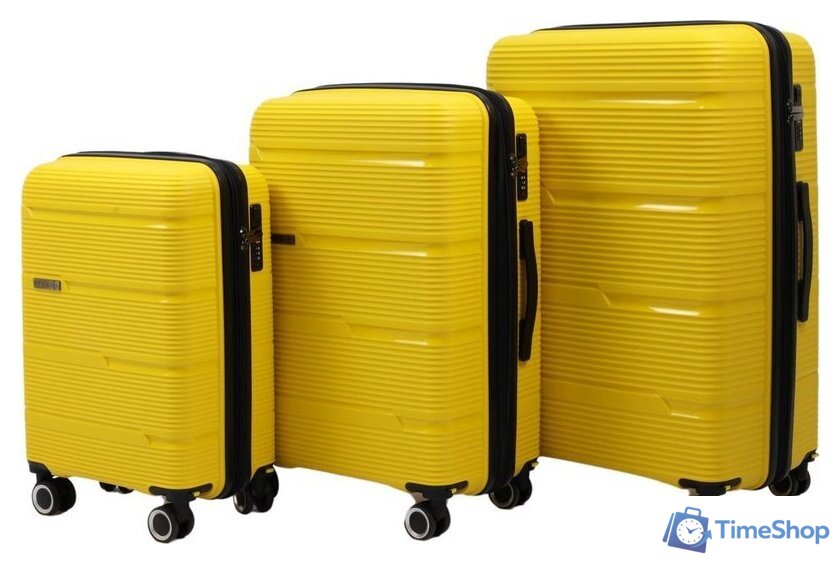 Чемодан-спиннер Pride РР-203 (L, желтый) - Изображение №10 — Интернет-магазин Time-Shop