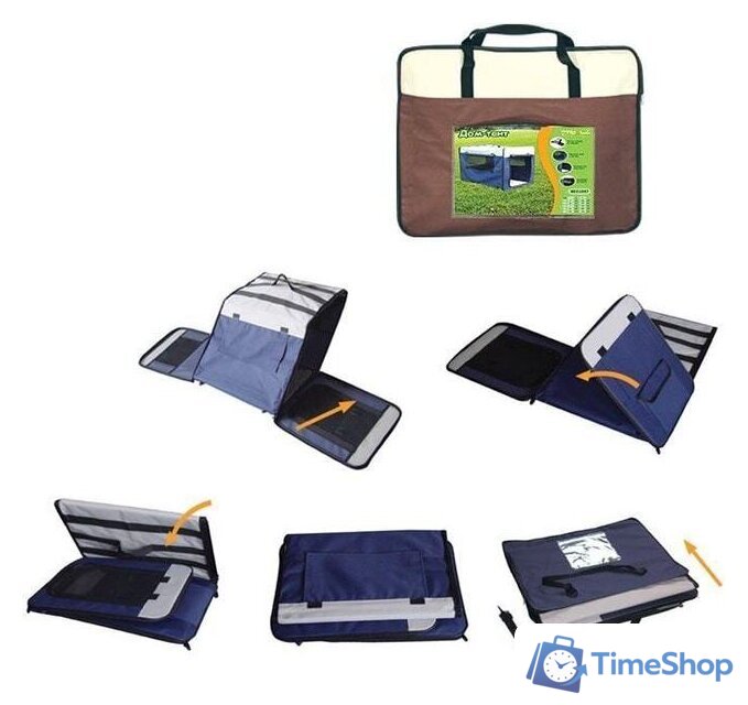 Сумка-переноска Triol 1047L (синий/серый) - Изображение №2 — Интернет-магазин Time-Shop