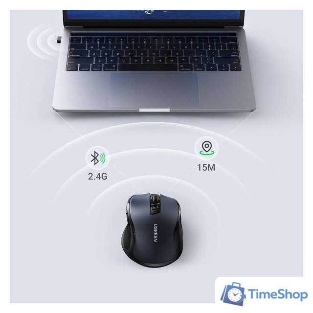 Мышь Ugreen MU006 90545 (серый) - Изображение №6 — Интернет-магазин Time-Shop
