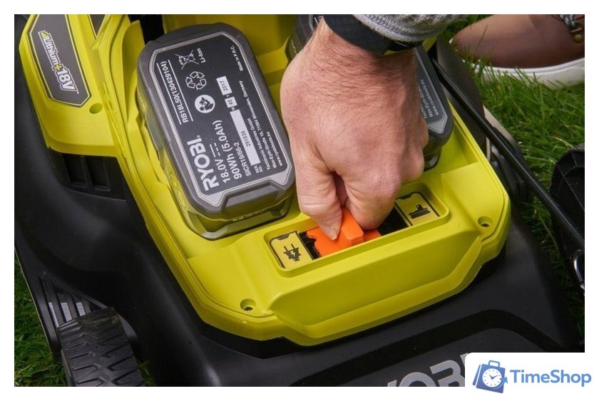 Газонокосилка Ryobi RY18LMH37A-250 Hybrid (с 2-мя АКБ) - Изображение №7 — Интернет-магазин Time-Shop