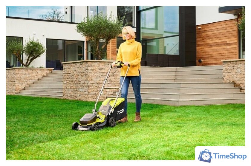 Газонокосилка Ryobi RY18LMH37A-250 Hybrid (с 2-мя АКБ) - Изображение №2 — Интернет-магазин Time-Shop