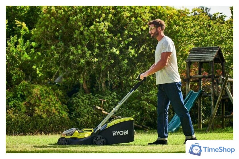 Газонокосилка Ryobi RY18LMH37A-250 Hybrid (с 2-мя АКБ) - Изображение №6 — Интернет-магазин Time-Shop