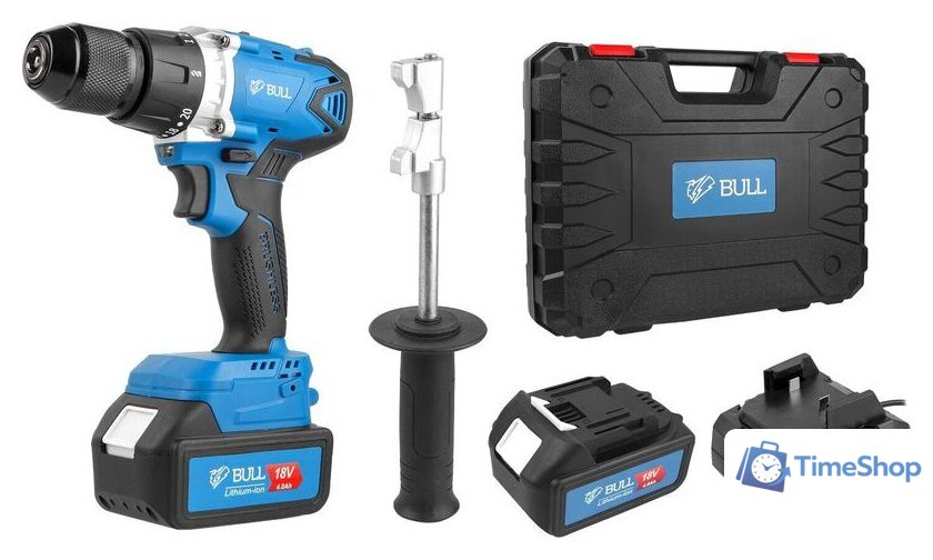 Дрель-шуруповерт Bull SR 1802 (с 2-мя АКБ, кейс) - Изображение №2 — Интернет-магазин Time-Shop