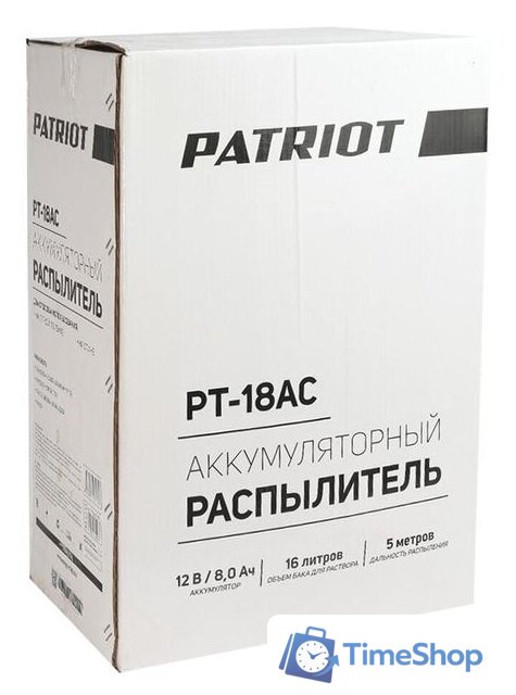 Аккумуляторный опрыскиватель Patriot PT-18AC - Изображение №16 — Интернет-магазин Time-Shop