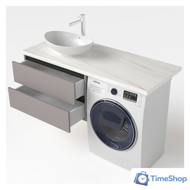  Дабер Тумба под умывальник 003 Т3.8.0.4Ч (серый/черный) - Изображение №4 — Интернет-магазин Time-Shop