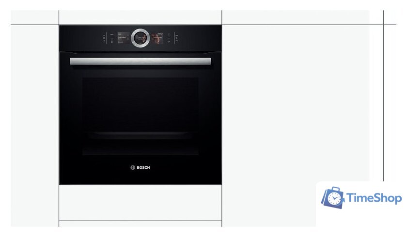 Электрический духовой шкаф Bosch HBG636LB1 - Изображение №2 — Интернет-магазин Time-Shop