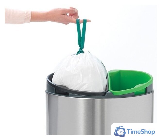 Система сортировки мусора Brabantia Touch Bin Recycle 10+23 л (стальной матовый) - Изображение №4 — Интернет-магазин Time-Shop