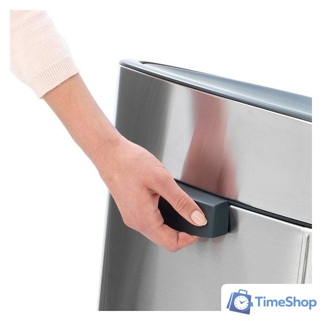Система сортировки мусора Brabantia Touch Bin Recycle 10+23 л (стальной матовый) - Изображение №6 — Интернет-магазин Time-Shop
