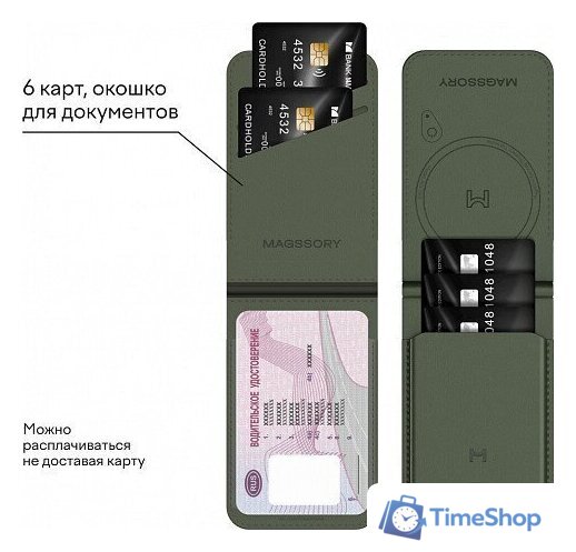 Кредитница Magssory Geotag Magnetic Khaki ACL003k - Изображение №11 — Интернет-магазин Time-Shop