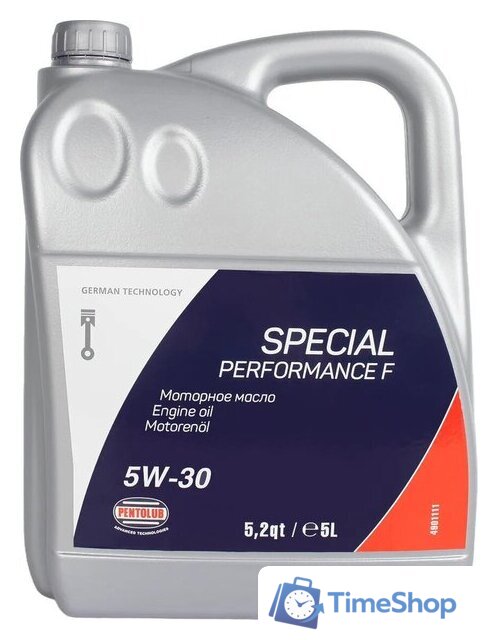 Моторное масло Pentolub Pento Special Performance F 5W-30 5л - Изображение №1 — Интернет-магазин Time-Shop