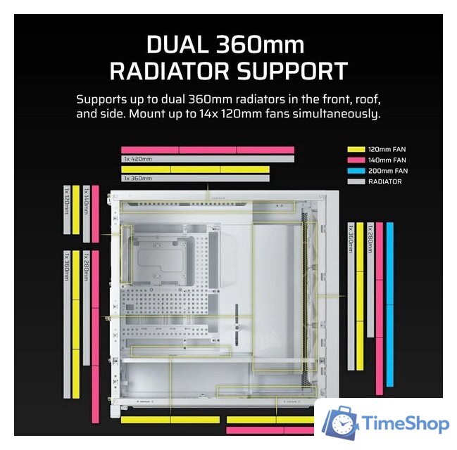 Корпус Corsair Frame 5000D RS CC-9011308-WW - Изображение №6 — Интернет-магазин Time-Shop