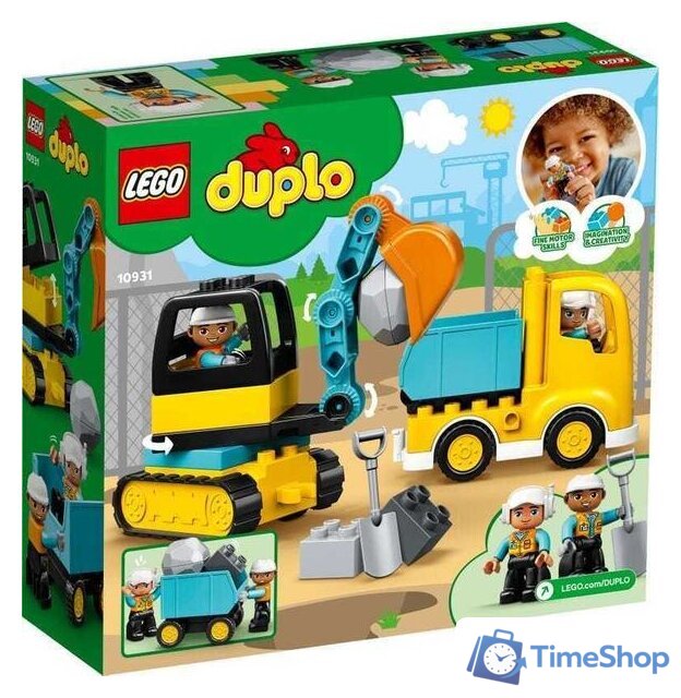 Конструктор LEGO Duplo 10931 Грузовик и гусеничный экскаватор - Изображение №2 — Интернет-магазин Time-Shop