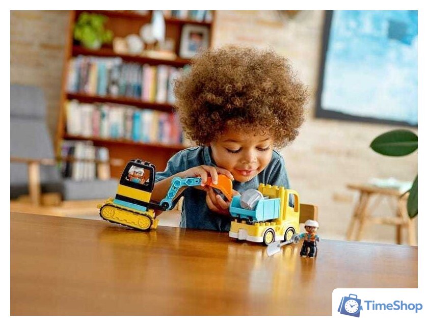 Конструктор LEGO Duplo 10931 Грузовик и гусеничный экскаватор - Изображение №8 — Интернет-магазин Time-Shop