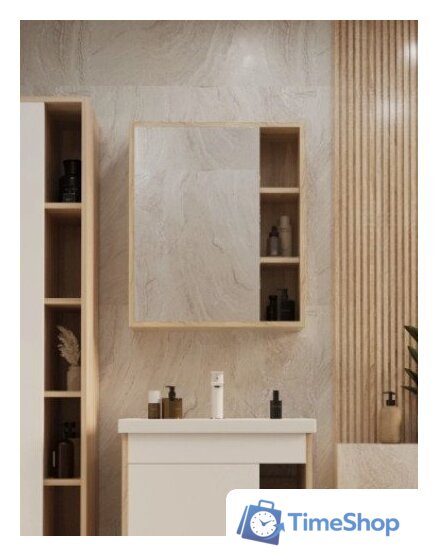  Mixline Шкаф с зеркалом для ванной Милтон-60 557615 - Изображение №1 — Интернет-магазин Time-Shop