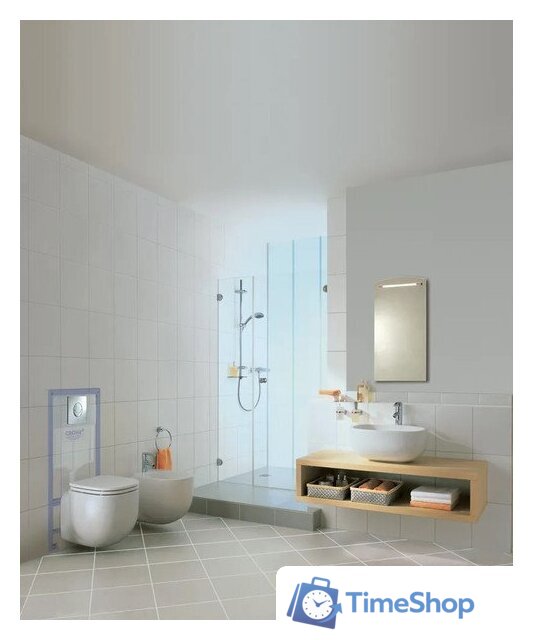 Унитаз подвесной Grado GD-W203T + GROHE Rapid SL 38721001 (с кнопкой смыва) - Изображение №8 — Интернет-магазин Time-Shop