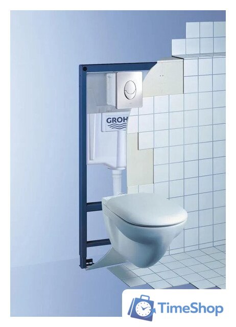 Унитаз подвесной Grado GD-W203T + GROHE Rapid SL 38721001 (с кнопкой смыва) - Изображение №9 — Интернет-магазин Time-Shop