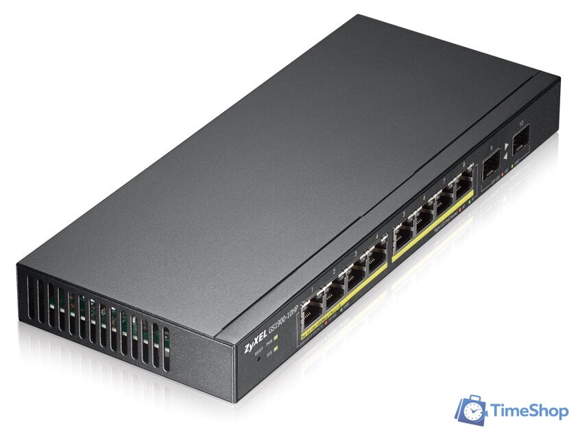 Управляемый коммутатор уровня 2+ Zyxel GS1900-10HP - Изображение №2 — Интернет-магазин Time-Shop