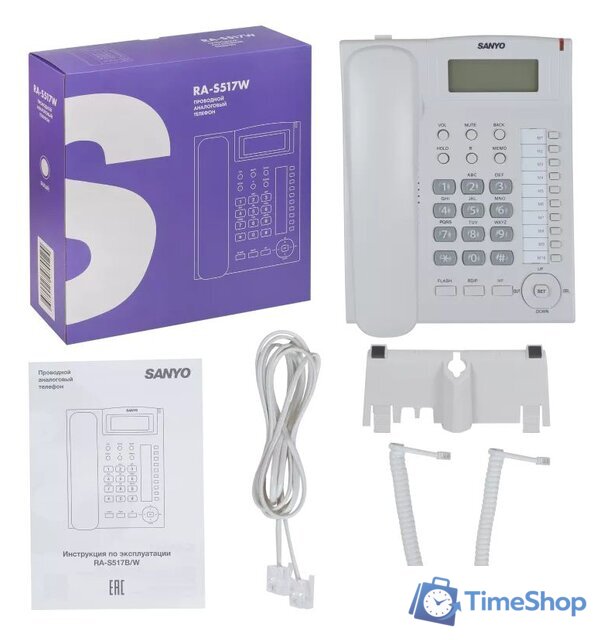 Проводной телефон Sanyo RA-S517W - Изображение №11 — Интернет-магазин Time-Shop
