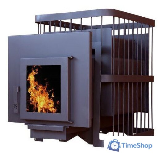 Банная печь ComfortProm Сталь 8мм 20м3, дверь со стеклом - Изображение №1 — Интернет-магазин Time-Shop