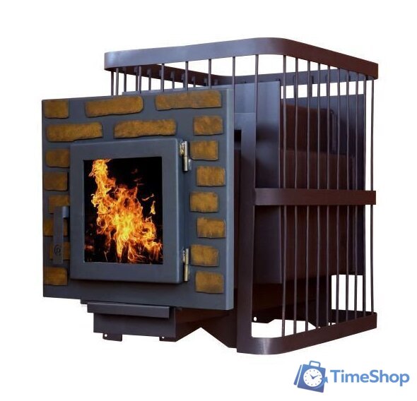 Банная печь ComfortProm Сталь 8мм 20м3, дверь со стеклом - Изображение №2 — Интернет-магазин Time-Shop