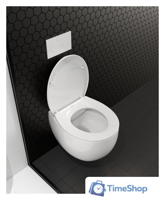 Унитаз подвесной Roxen Egg в комплекте с инсталляцией StounFix Dual Fresh 6 в 1 968031 (кнопка: золото глянцевое ) - Изображение №11 — Интернет-магазин Time-Shop