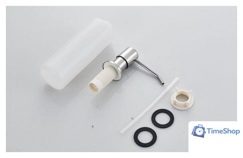 Кухонная мойка БелЭворс Со смесителем и дозатором Styl L + L74004-9 + L405-1 (серый/сатин) - Изображение №4 — Интернет-магазин Time-Shop