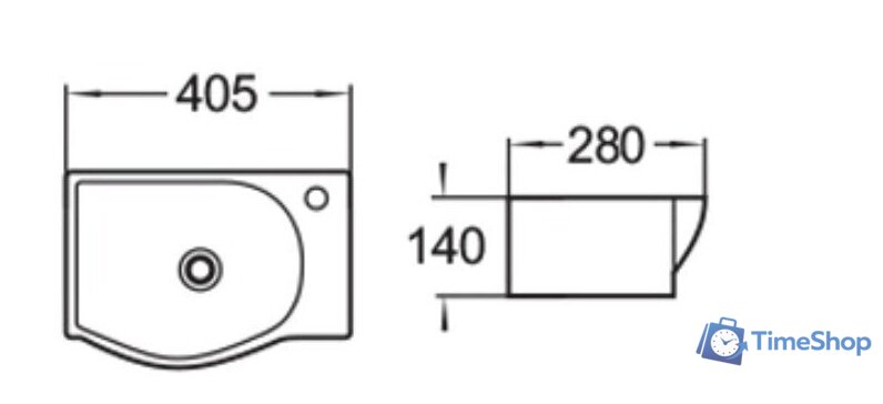 Умывальник SantiLine SL-2018L - Изображение №2 — Интернет-магазин Time-Shop