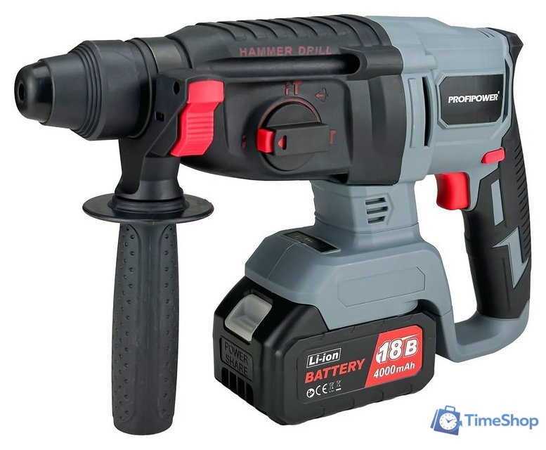 Перфоратор Profipower MKDHR-18V (с 1-им АКБ, кейс) - Изображение №4 — Интернет-магазин Time-Shop