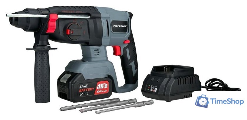 Перфоратор Profipower MKDHR-18V (с 1-им АКБ, кейс) - Изображение №9 — Интернет-магазин Time-Shop