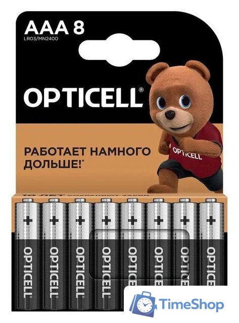 Батарейка Opticell Basic AAA (8 шт) - Изображение №1 — Интернет-магазин Time-Shop