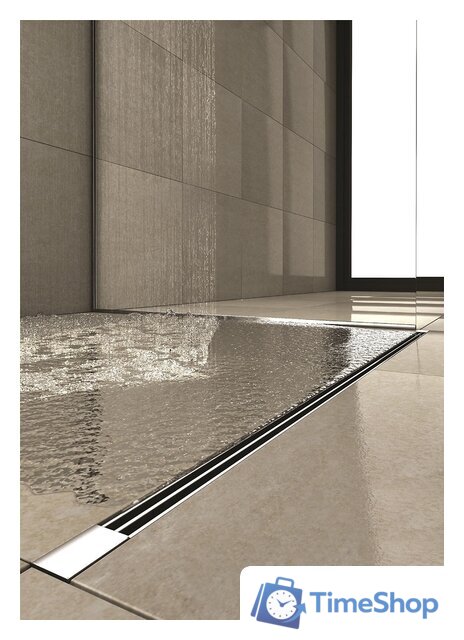 Трап/канал Berges Wasserhaus Super Slim 400 (матовый хром) - Изображение №2 — Интернет-магазин Time-Shop