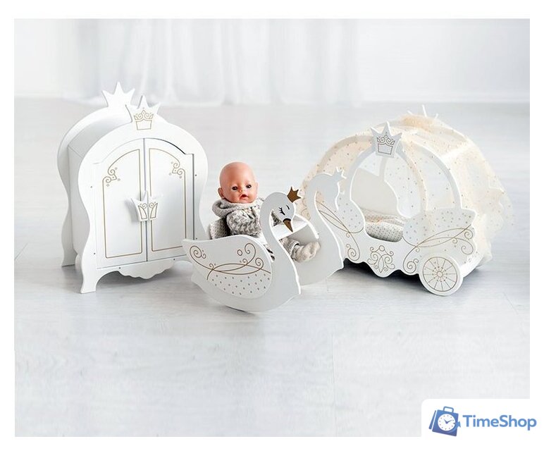 Шкаф для кукол Leader Toys Shining Crown 72020 (белоснежный шелк) - Изображение №7 — Интернет-магазин Time-Shop