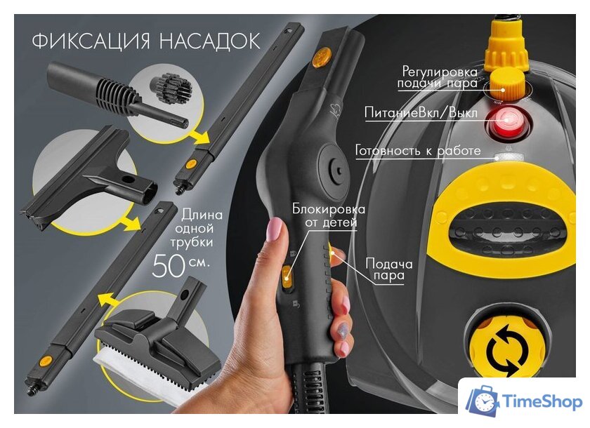 Пароочиститель Endever Odyssey Q-808 - Изображение №13 — Интернет-магазин Time-Shop