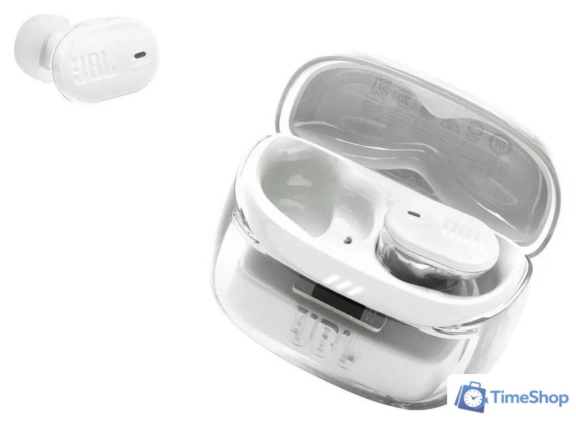 Наушники JBL Tune Buds 2 Ghost Edition (белый) - Изображение №7 — Интернет-магазин Time-Shop