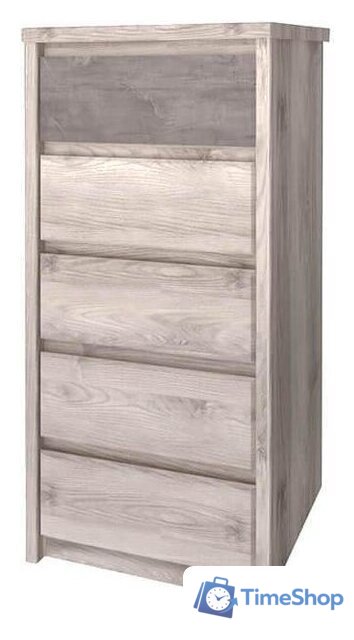 Комод Anrex Jazz 5S/56 (каштан найроби оникс) - Изображение №2 — Интернет-магазин Time-Shop