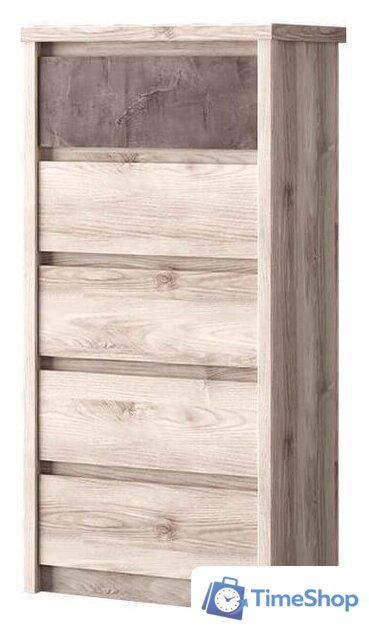 Комод Anrex Jazz 5S/56 (каштан найроби оникс) - Изображение №1 — Интернет-магазин Time-Shop