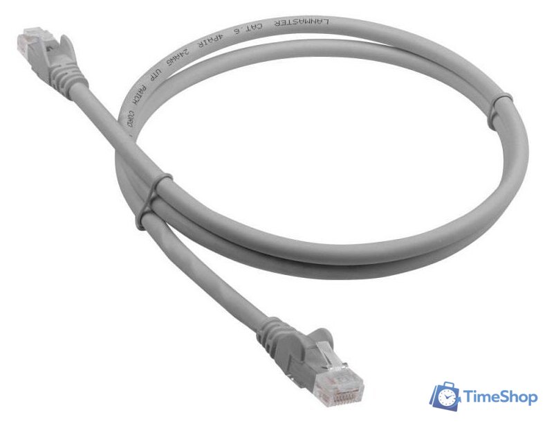 Кабель Lanmaster LAN-PC45/U6-1.0-GY - Изображение №1 — Интернет-магазин Time-Shop