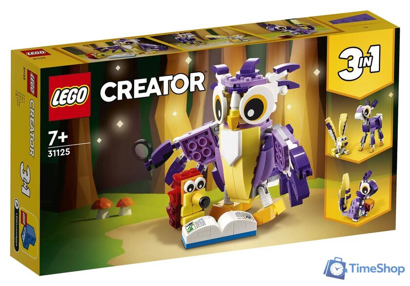 Конструктор LEGO Creator 31125 Удивительные лесные обитатели - Изображение №1 — Интернет-магазин Time-Shop