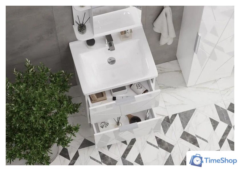  Volna Тумба под умывальник Twing 70.2Y белый - Изображение №7 — Интернет-магазин Time-Shop