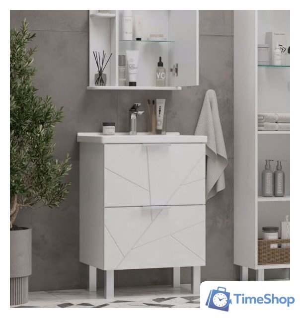  Volna Тумба под умывальник Twing 70.2Y белый - Изображение №4 — Интернет-магазин Time-Shop