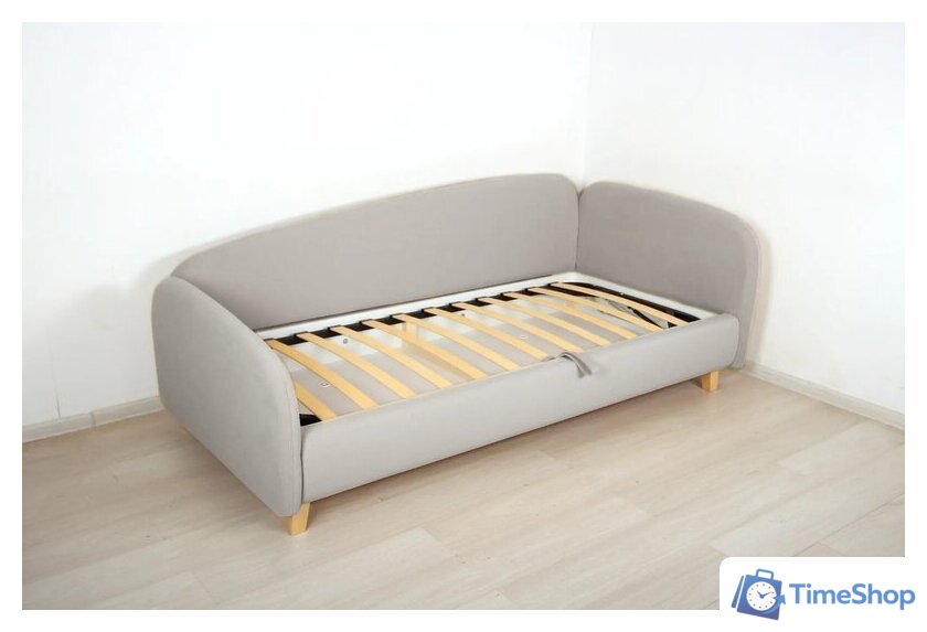 Кровать-тахта DiArt Альба 1.2 правая (Магия 53/ножки светлые) - Изображение №4 — Интернет-магазин Time-Shop