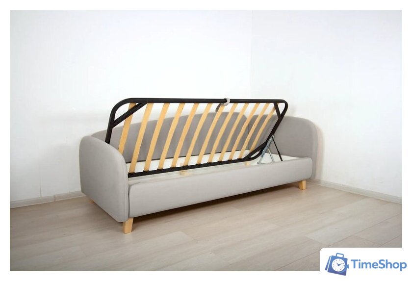 Кровать-тахта DiArt Альба 1.2 правая (Магия 53/ножки светлые) - Изображение №2 — Интернет-магазин Time-Shop