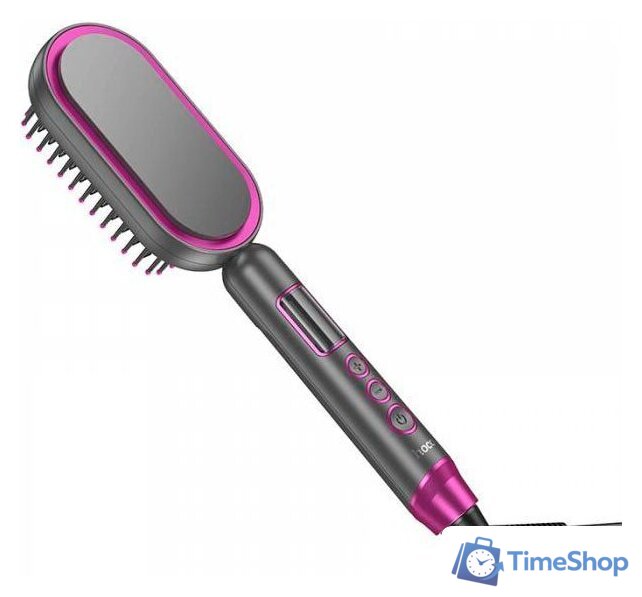 Щетка-выпрямитель Hoco HP44 (серый) - Изображение №1 — Интернет-магазин Time-Shop