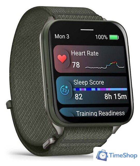 Умные часы Garmin Venu X1 (титановый/зеленый) - Изображение №5 — Интернет-магазин Time-Shop
