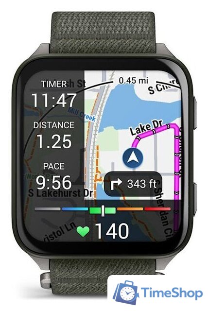 Умные часы Garmin Venu X1 (титановый/зеленый) - Изображение №3 — Интернет-магазин Time-Shop