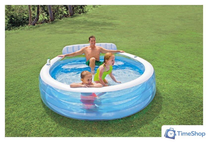 Надувной бассейн Intex Swim Center Family Lounge 224x216x76 (57190) - Изображение №2 — Интернет-магазин Time-Shop
