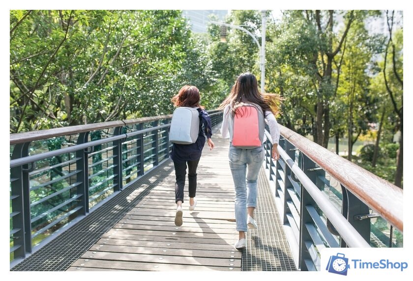 Городской рюкзак XD Design Bobby Compact (розовый) - Изображение №17 — Интернет-магазин Time-Shop