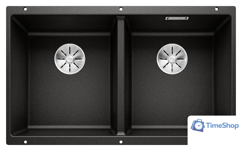 Кухонная мойка Blanco Subline 350/350-U 525987 (черный) - Изображение №1 — Интернет-магазин Time-Shop