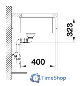 Кухонная мойка Blanco Subline 350/350-U 525987 (черный) - Изображение №3 — Интернет-магазин Time-Shop